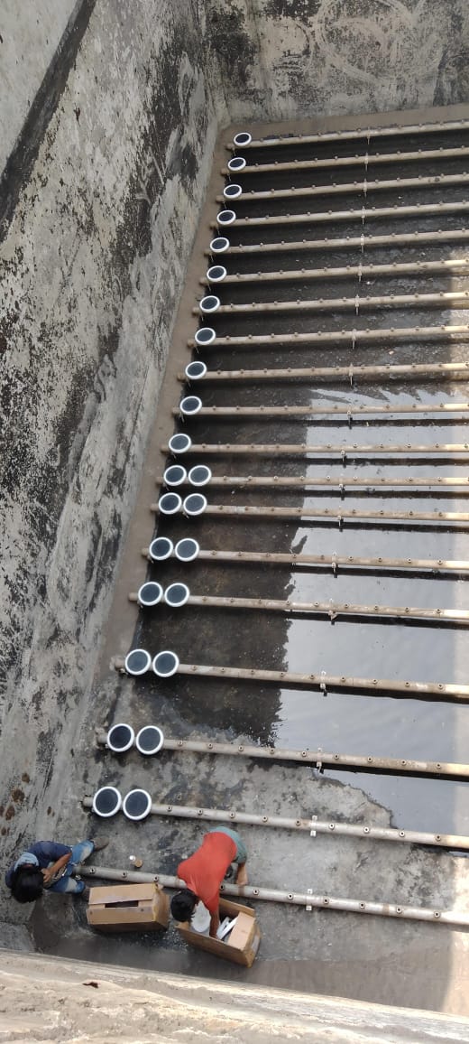 ETP defucer header fabrication with argon welding work